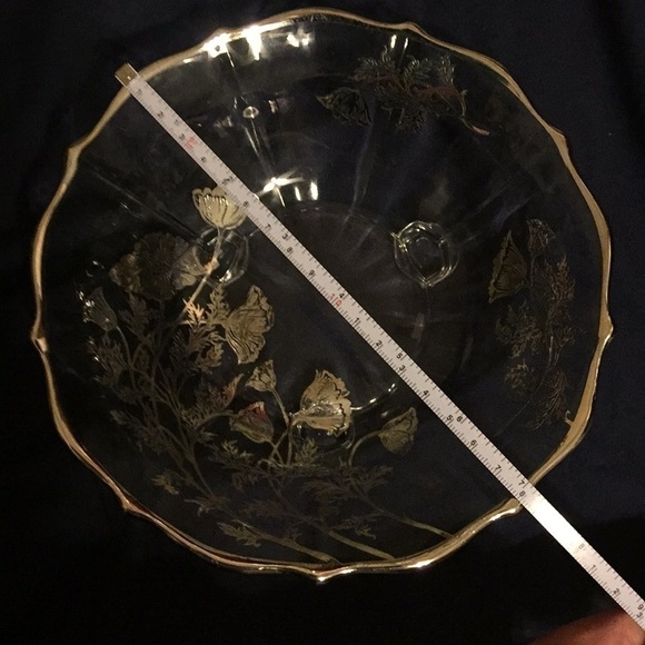 SILVER City Flanders Poppy silver overlay dish. - Picture 5 of 7